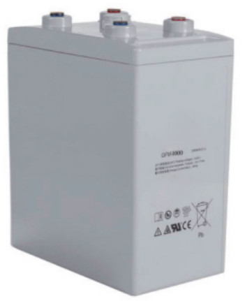 1000Ah 2V VRLA Battery OEM 50 Degree M8 Terminal 56.5kg Weight